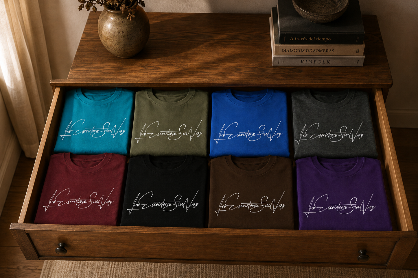 LaEscritoraSinVoz | Camiseta unisex · Firma blanca