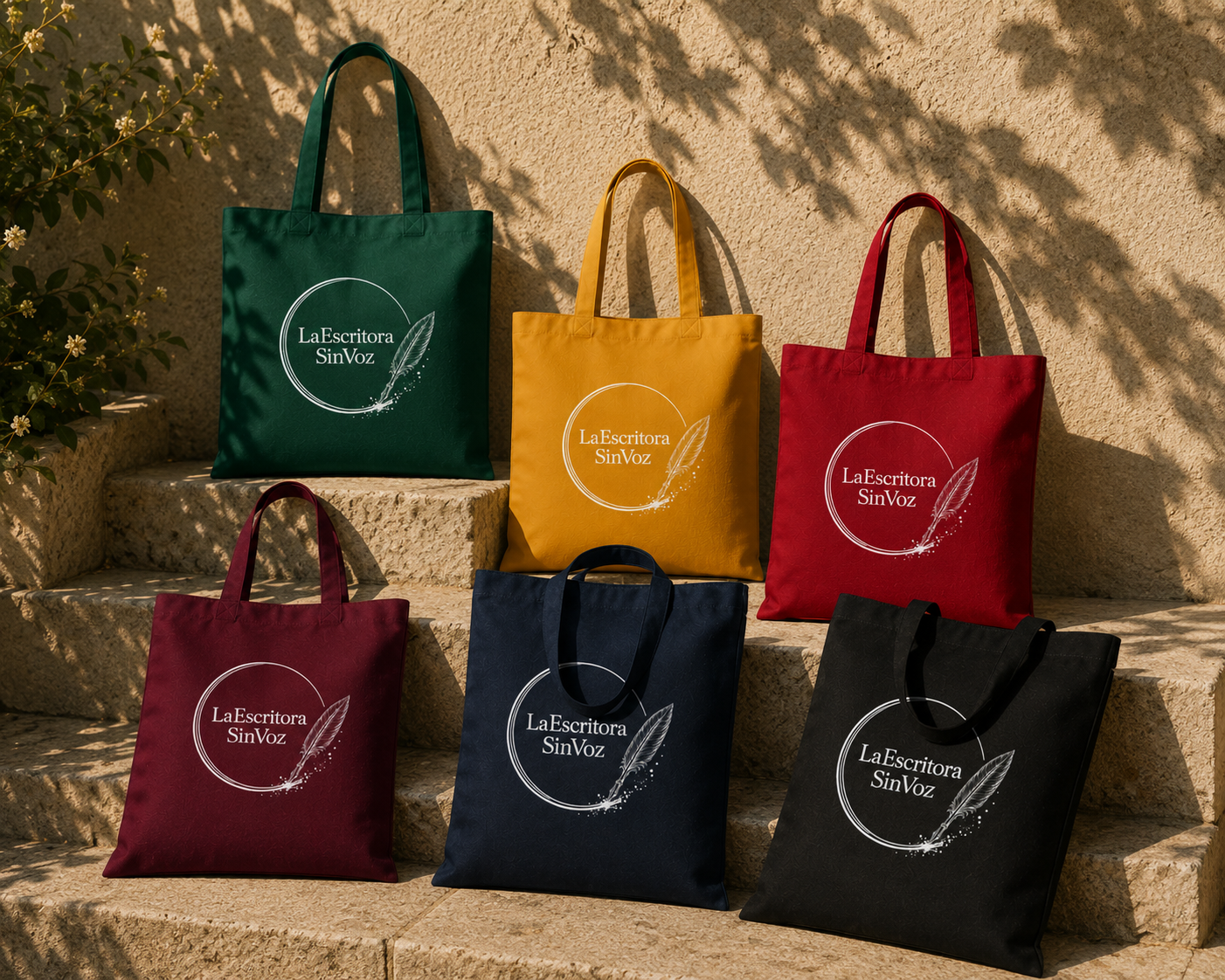LaEscritoraSinVoz | Tote bag · Logo blanco