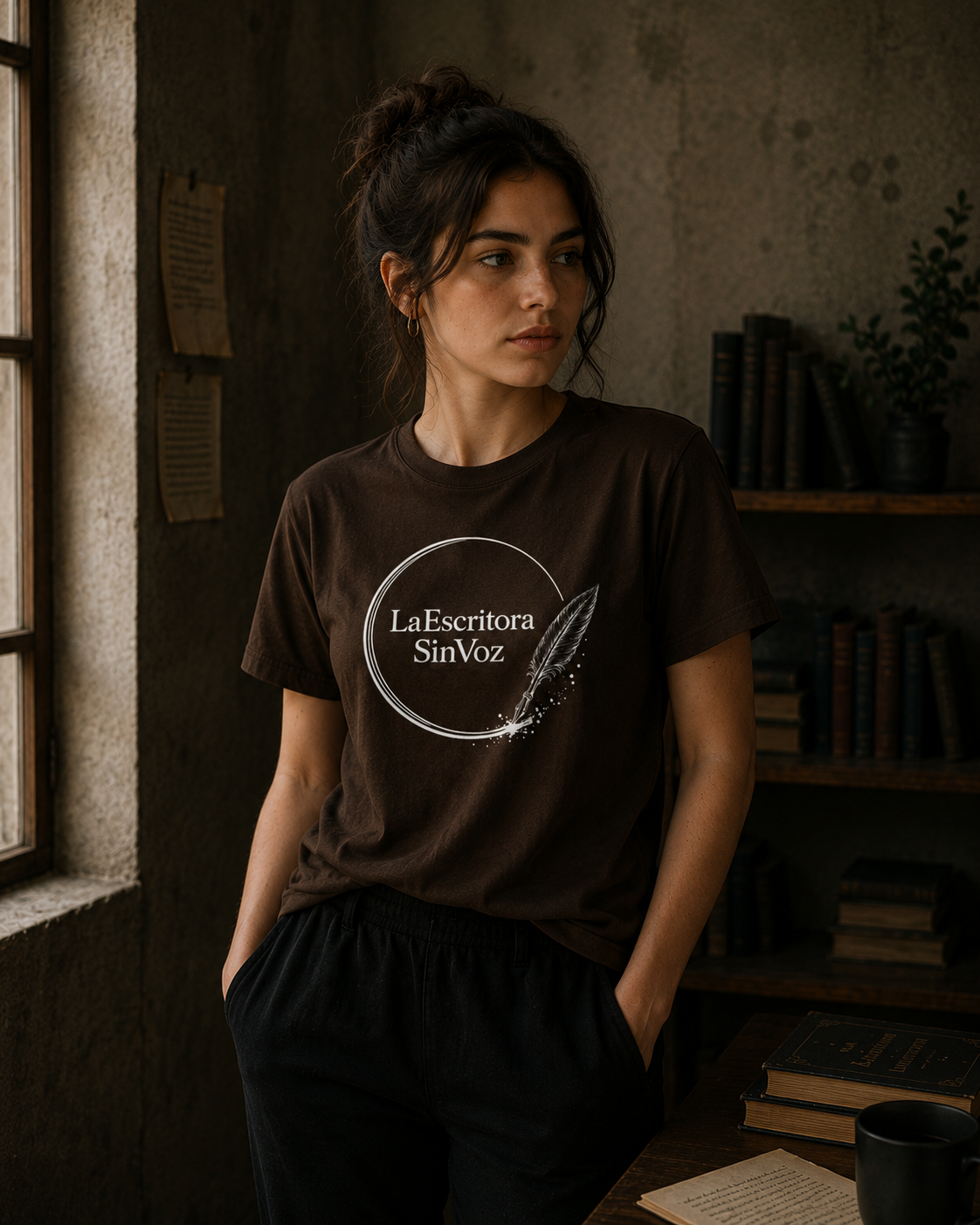 LaEscritoraSinVoz | Camiseta unisex · Logo blanco