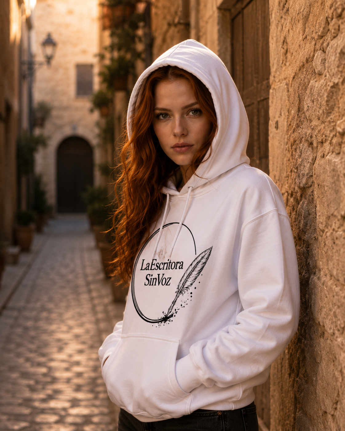 LaEscritoraSinVoz | Sudadera unisex · Logo negro