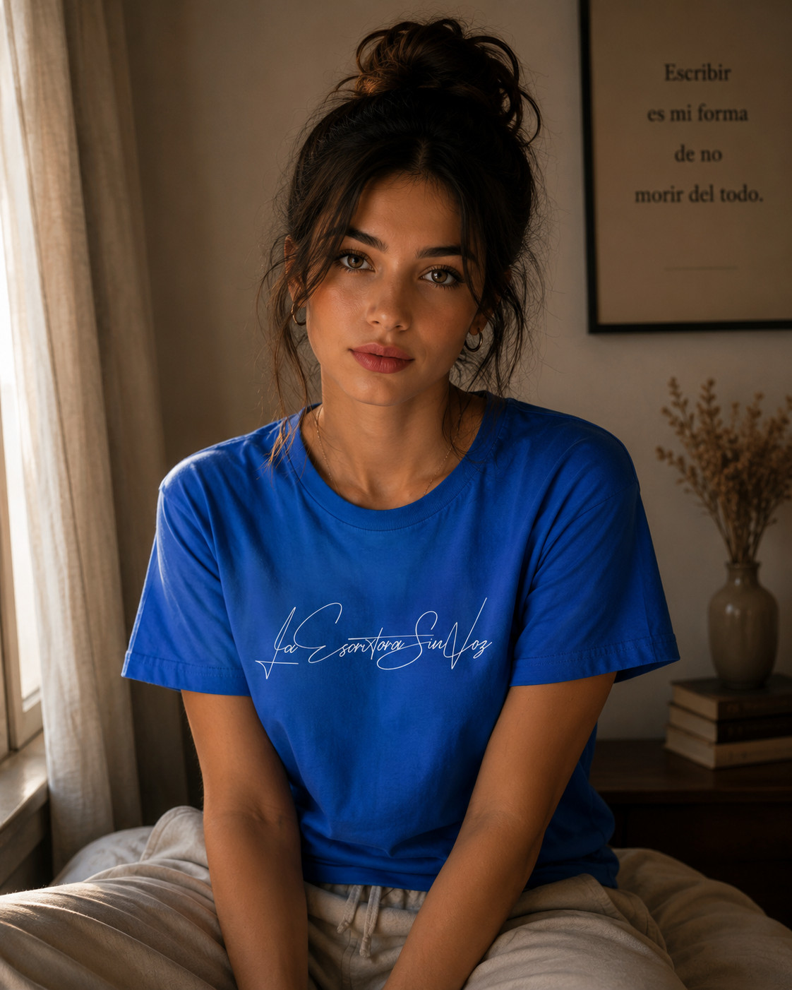 LaEscritoraSinVoz | Camiseta unisex · Firma blanca