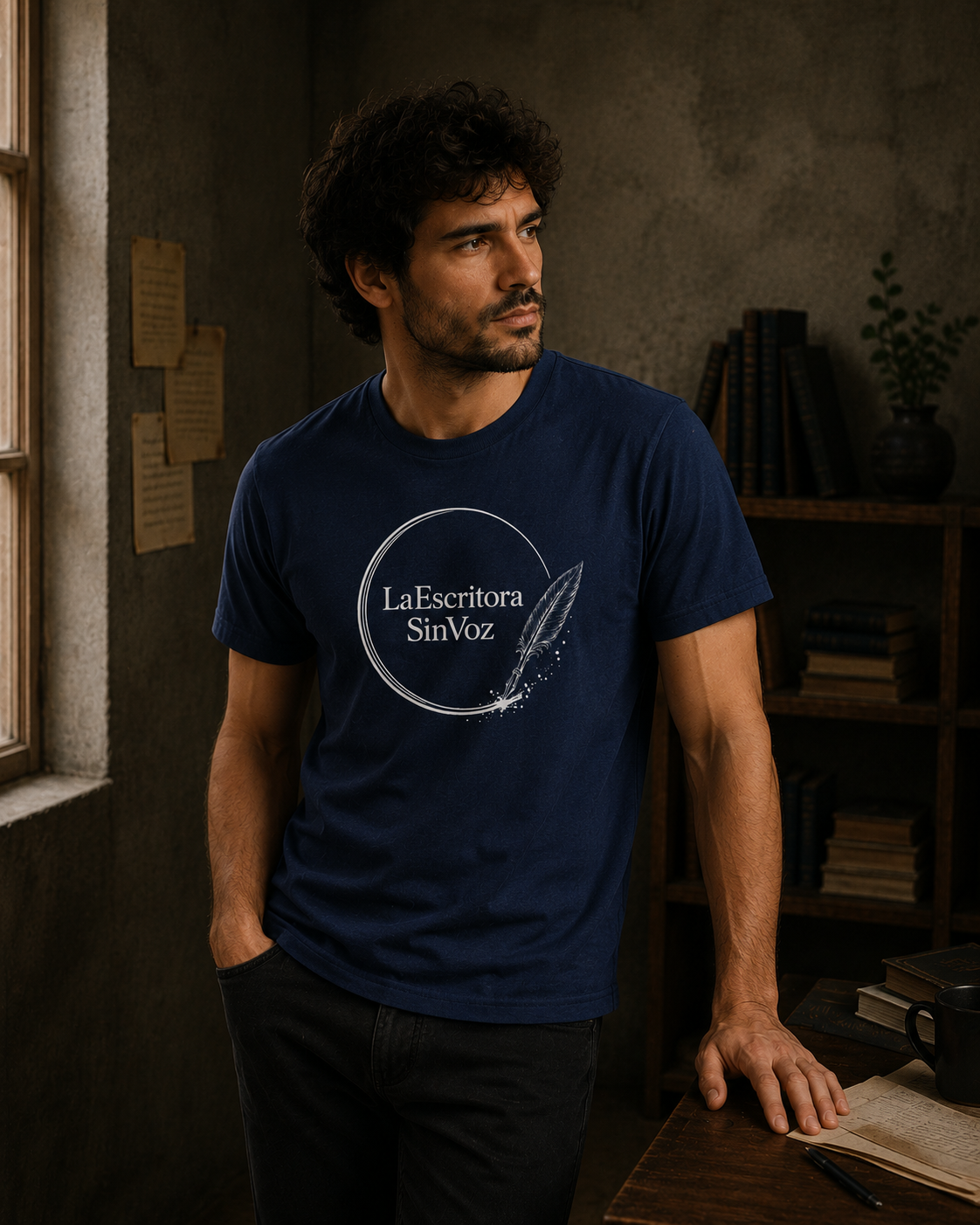 LaEscritoraSinVoz | Camiseta unisex · Logo blanco