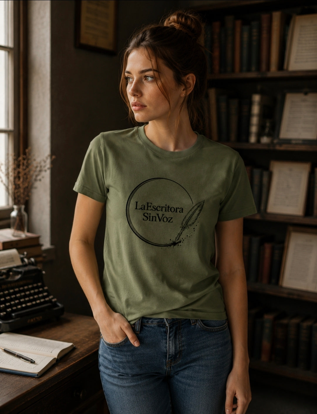 LaEscritoraSinVoz | Camiseta unisex · Logo negro