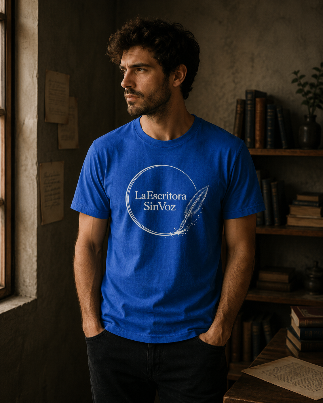 LaEscritoraSinVoz | Camiseta unisex · Logo blanco