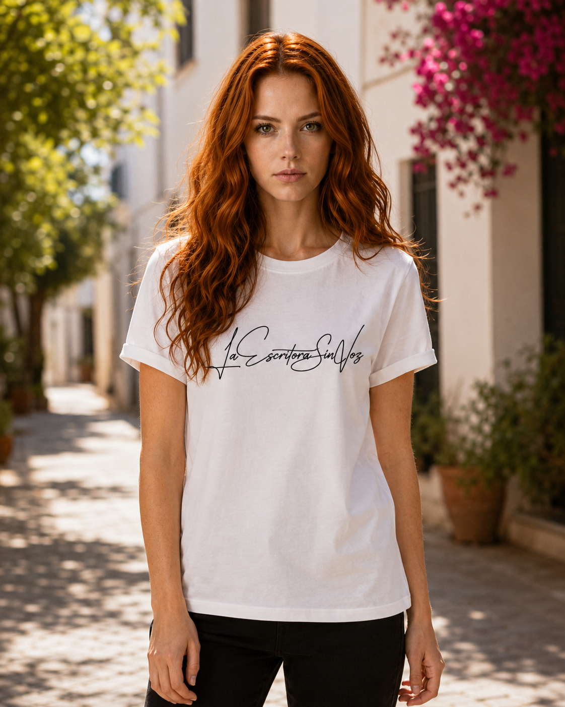 LaEscritoraSinVoz | Camiseta unisex · Firma negra