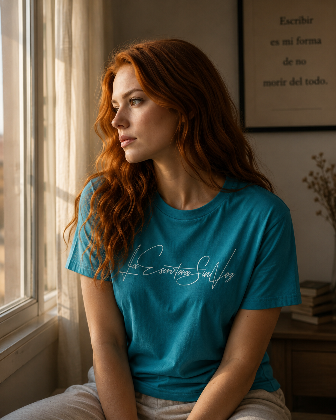 LaEscritoraSinVoz | Camiseta unisex · Firma blanca
