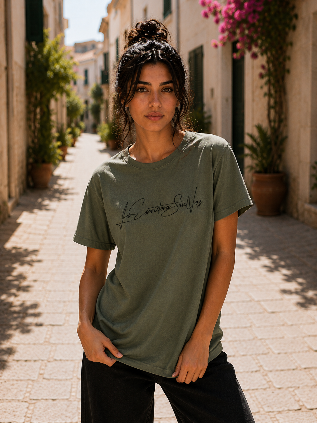 LaEscritoraSinVoz | Camiseta unisex · Firma negra