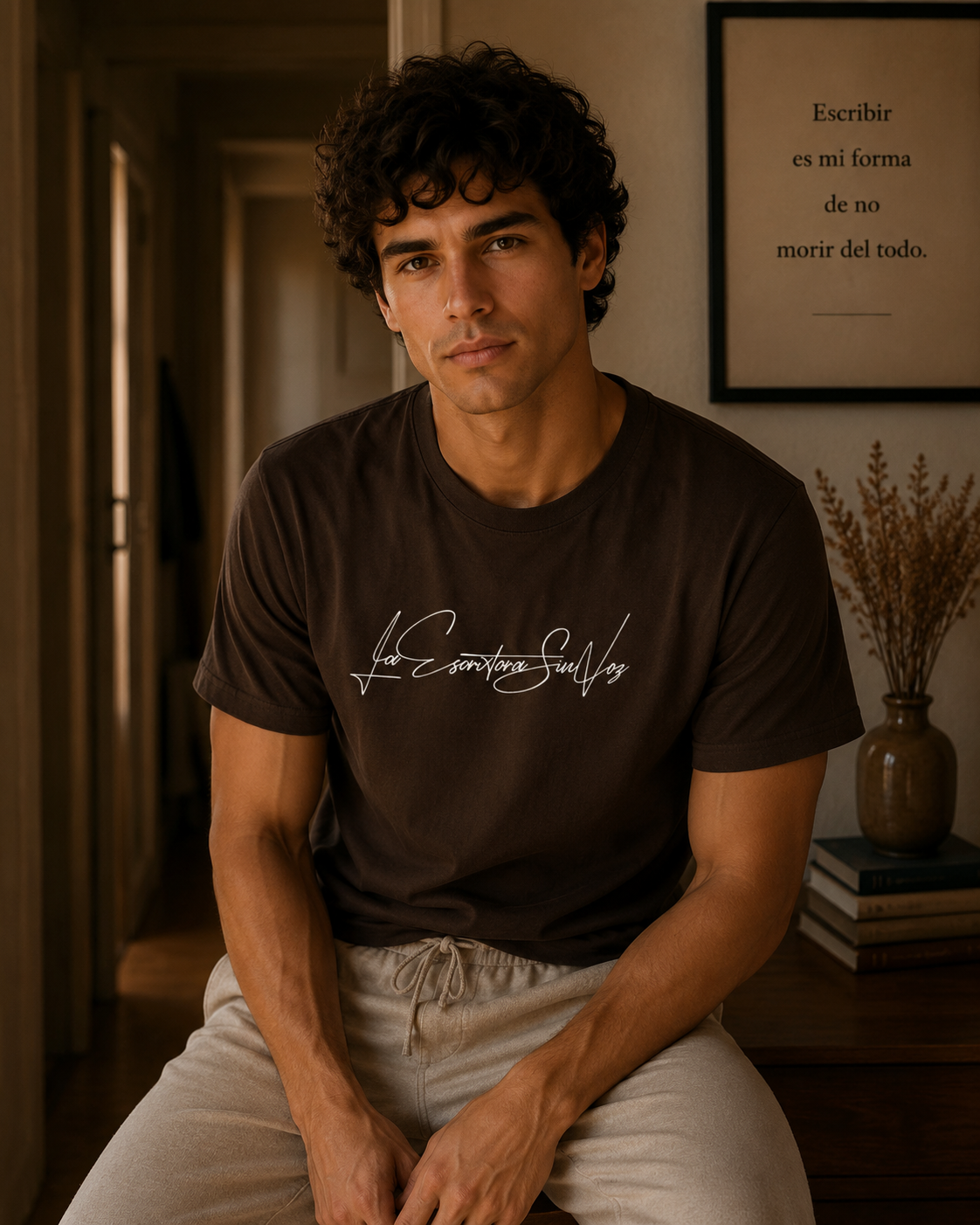 LaEscritoraSinVoz | Camiseta unisex · Firma blanca