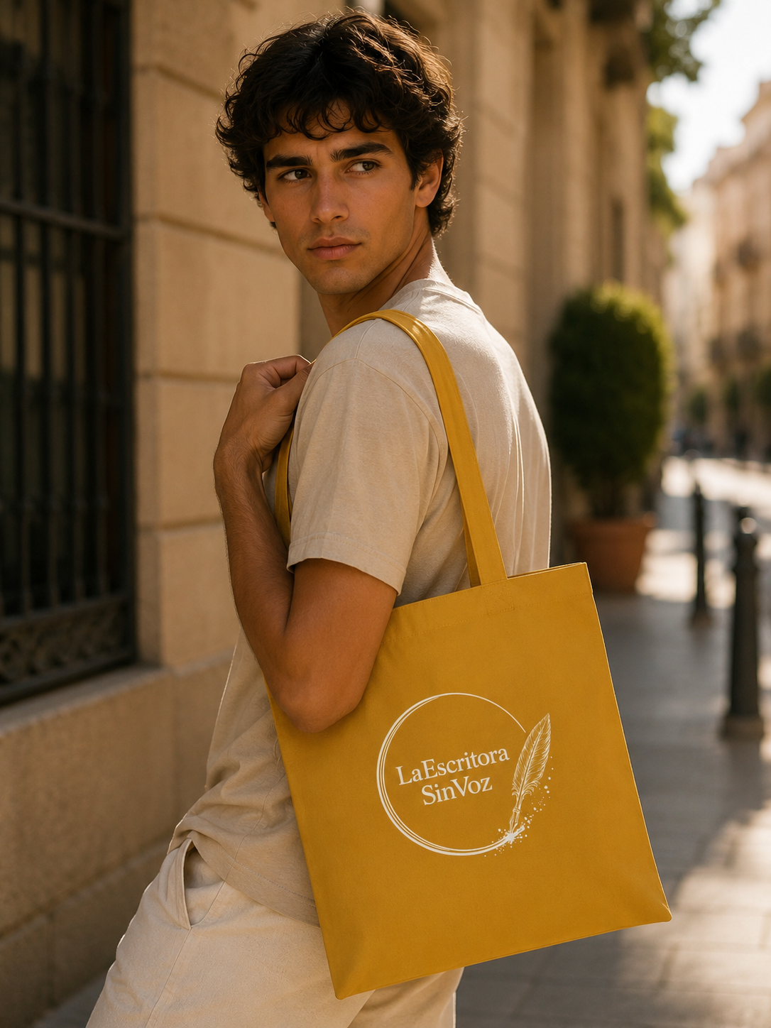 LaEscritoraSinVoz | Tote bag · Logo blanco