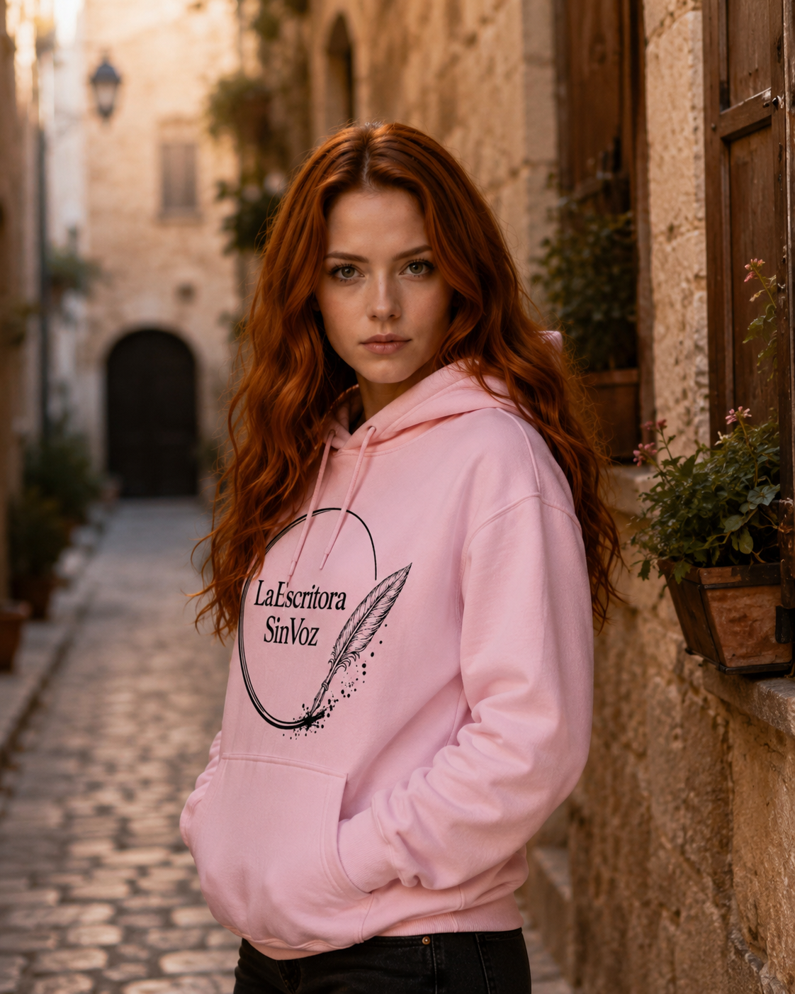 LaEscritoraSinVoz | Sudadera unisex · Logo negro
