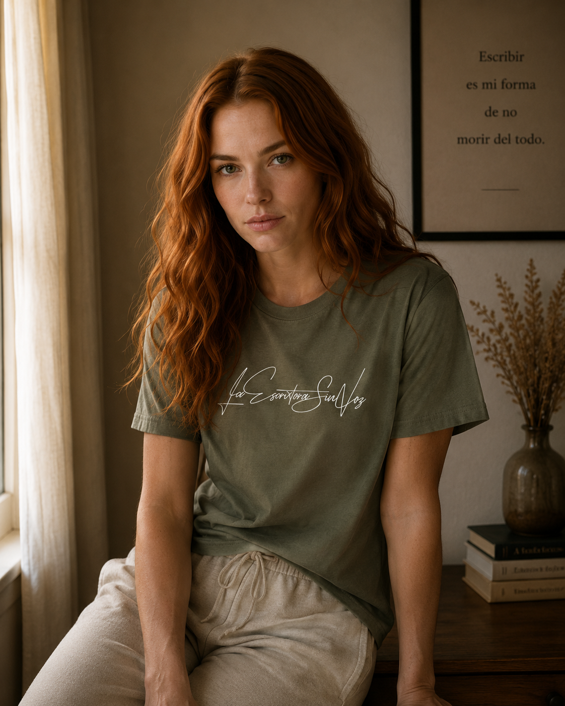 LaEscritoraSinVoz | Camiseta unisex · Firma blanca