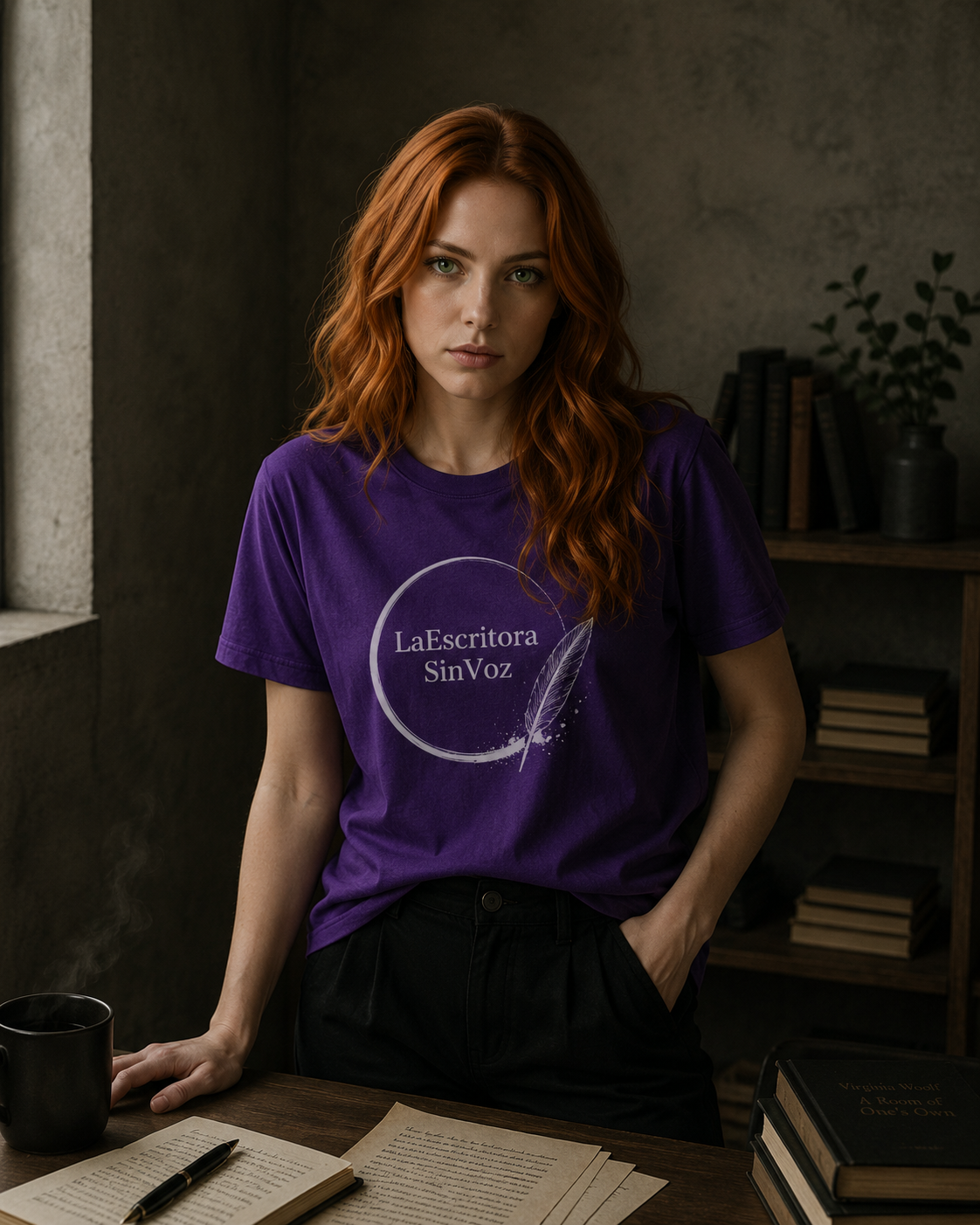 LaEscritoraSinVoz | Camiseta unisex · Logo blanco
