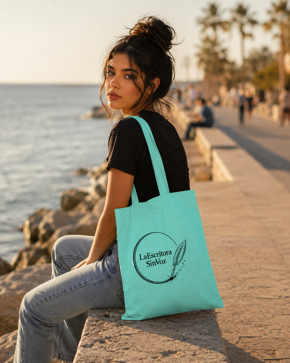 LaEscritoraSinVoz | Tote bag · Logo negro