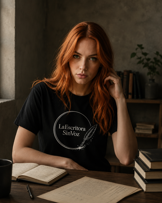 LaEscritoraSinVoz | Camiseta unisex · Logo blanco