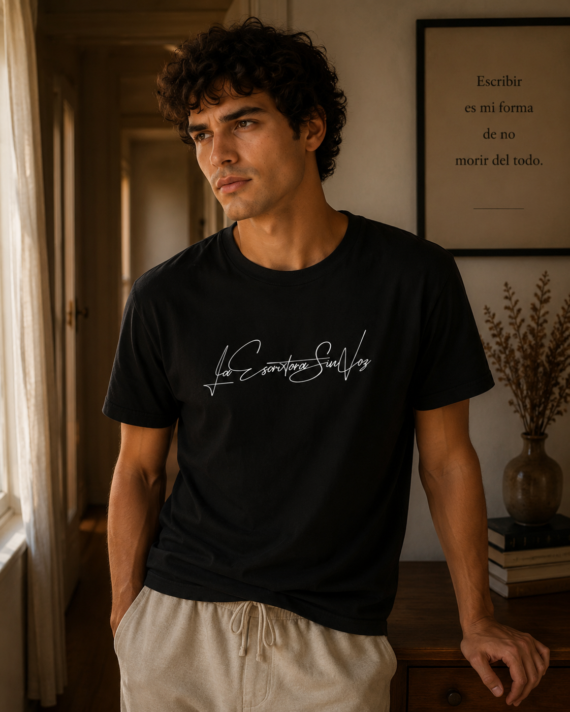 LaEscritoraSinVoz | Camiseta unisex · Firma blanca