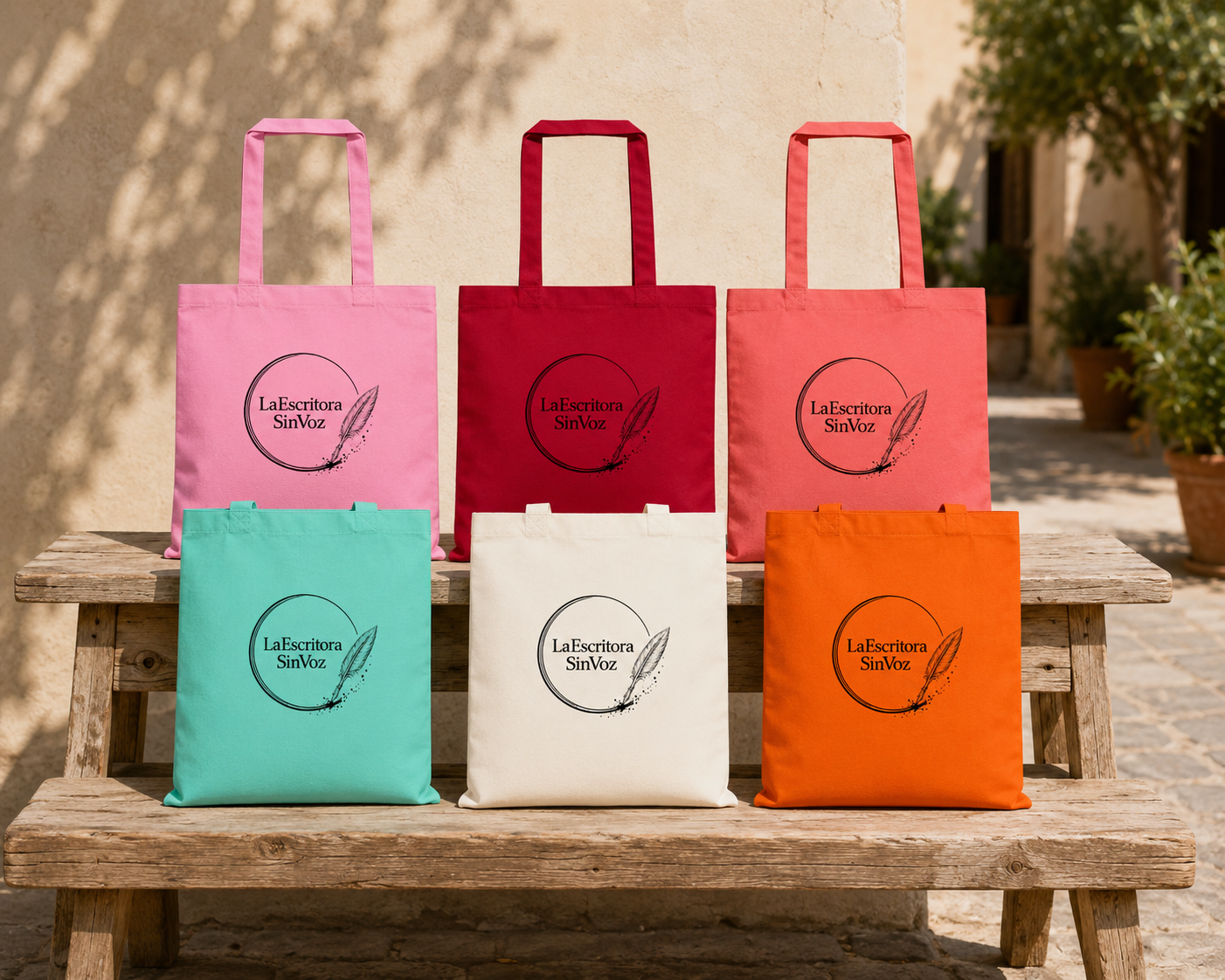 LaEscritoraSinVoz | Tote bag · Logo negro