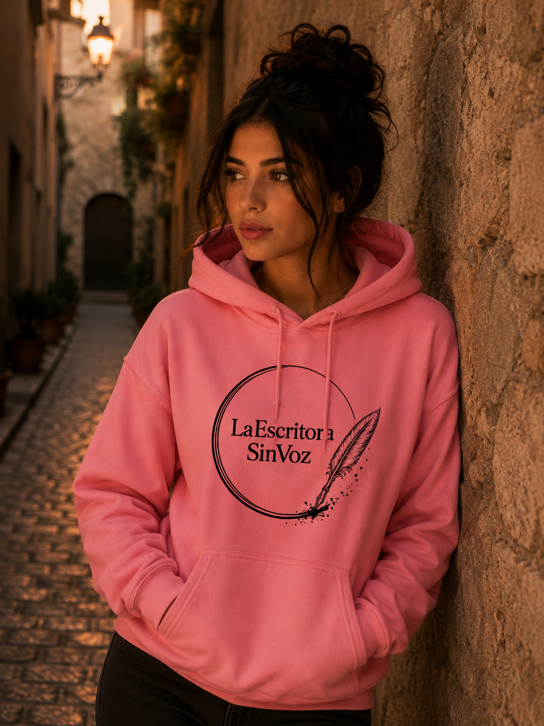 LaEscritoraSinVoz | Sudadera unisex · Logo negro